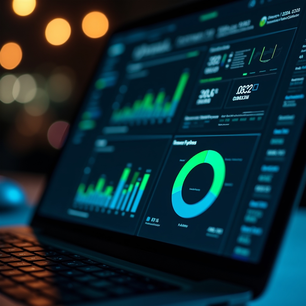 FinançasData financial analysis dashboard interface